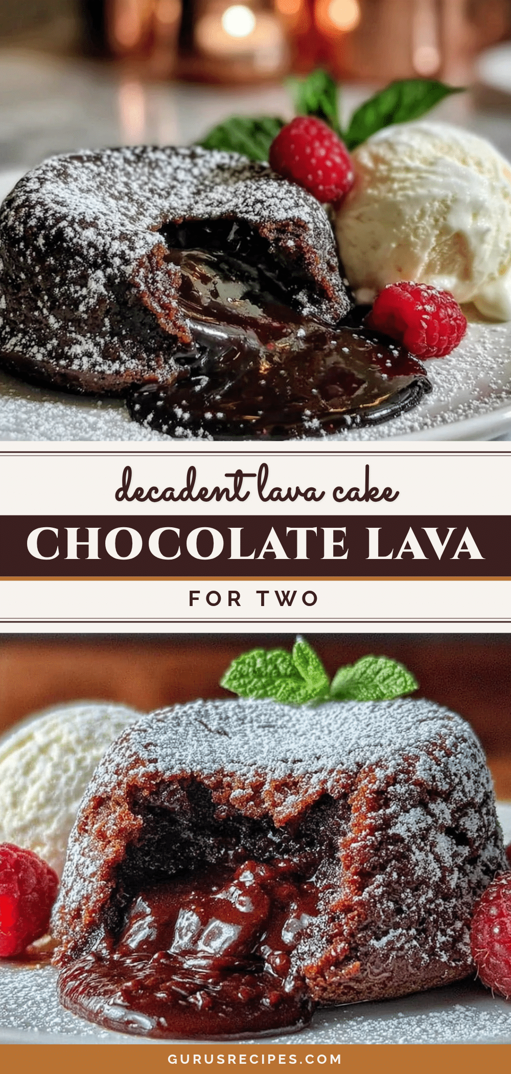 chocolate lava cake for two recipe