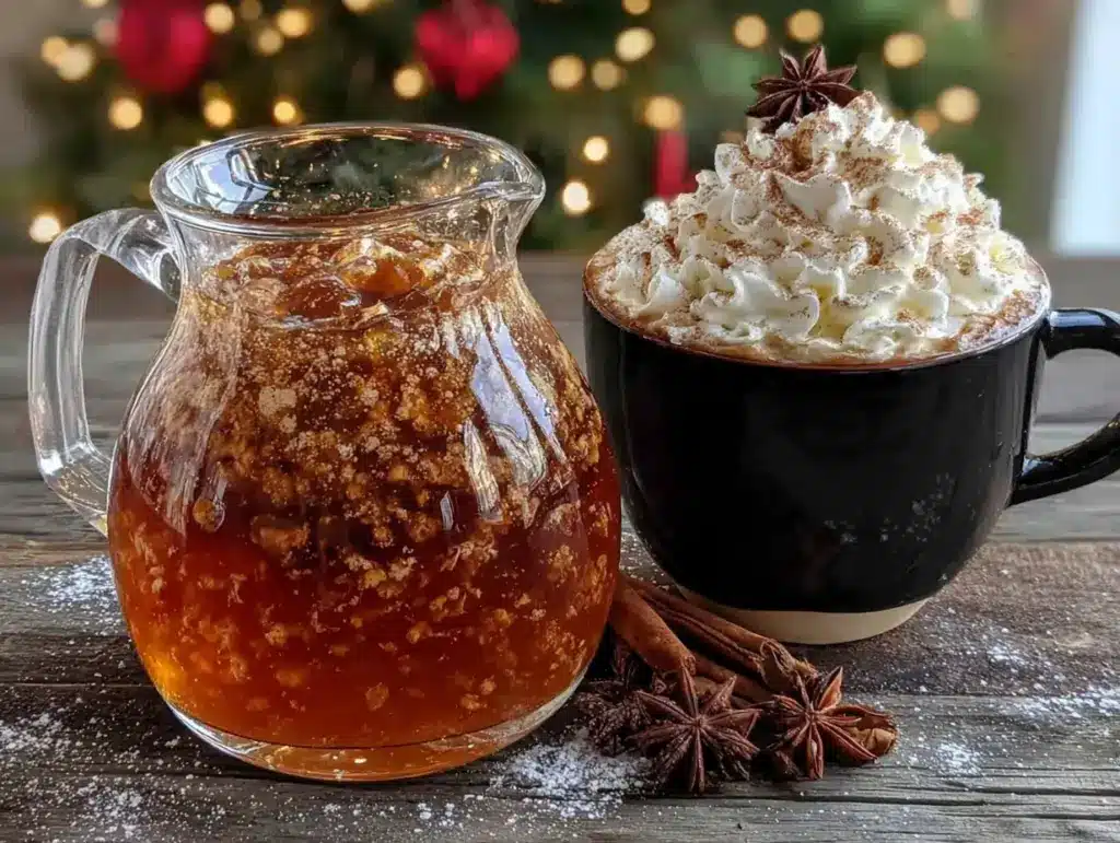 cozy christmas vanilla cinnamon syrup - featured image
