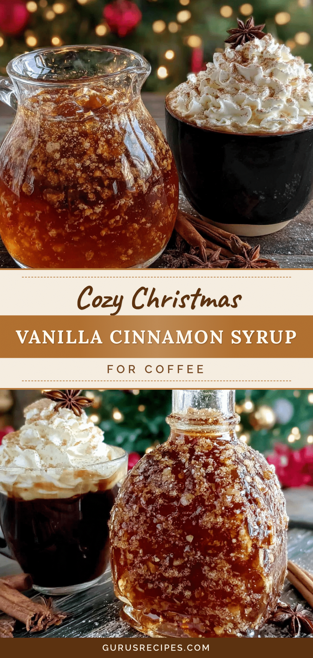 cozy christmas vanilla cinnamon syrup recipe