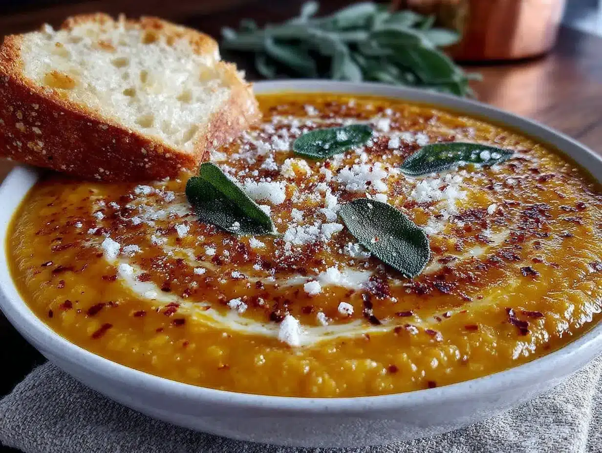 cozy creamy butternut squash soup preparation steps