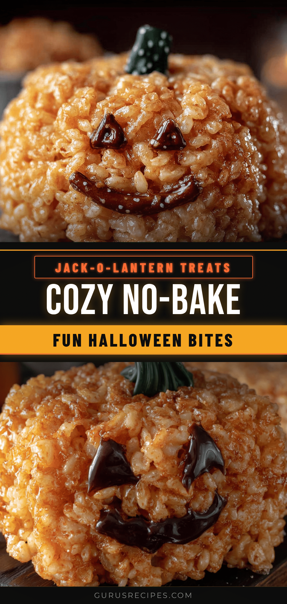 Cozy No-Bake Jack-O-Lantern Treats recipe