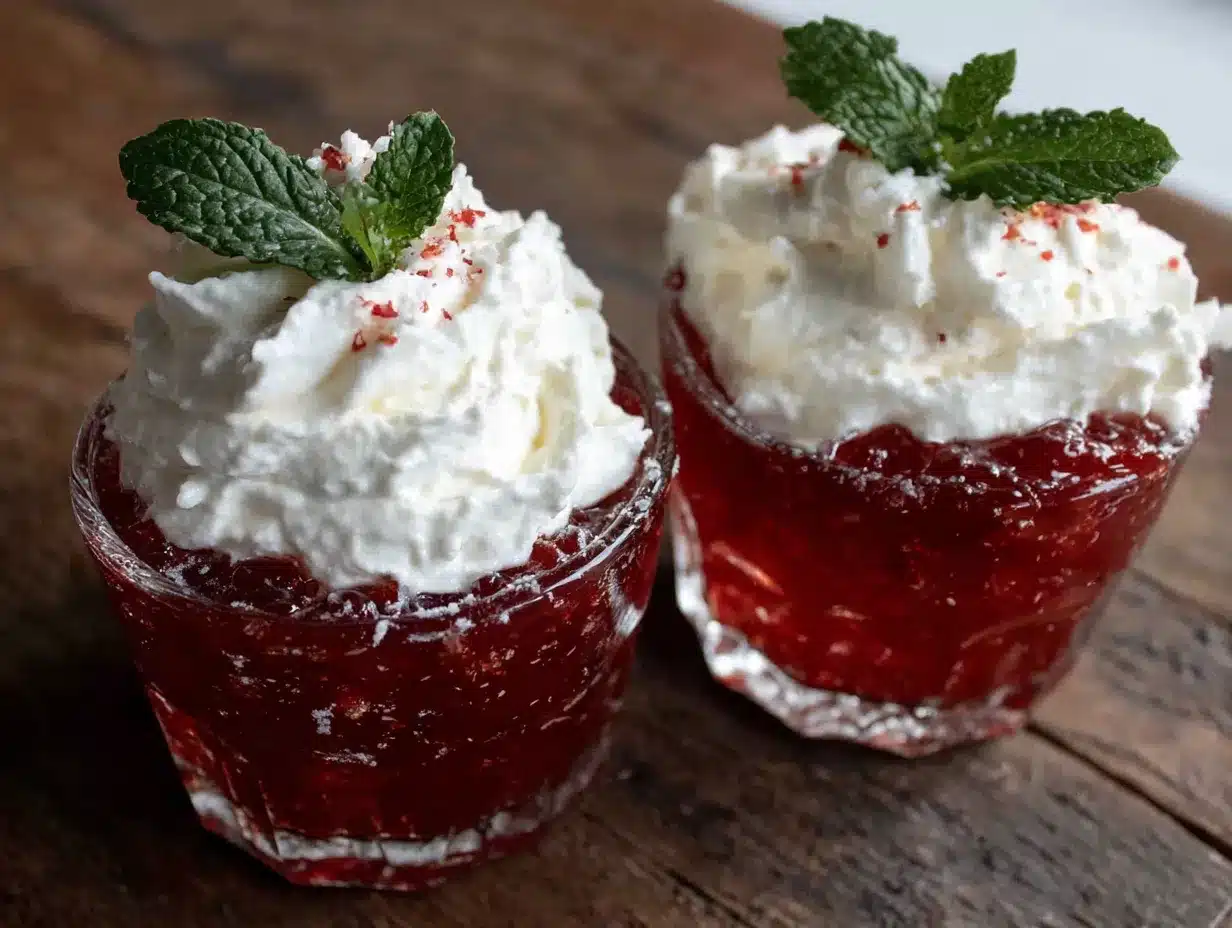 cranberry vodka jello shots preparation steps
