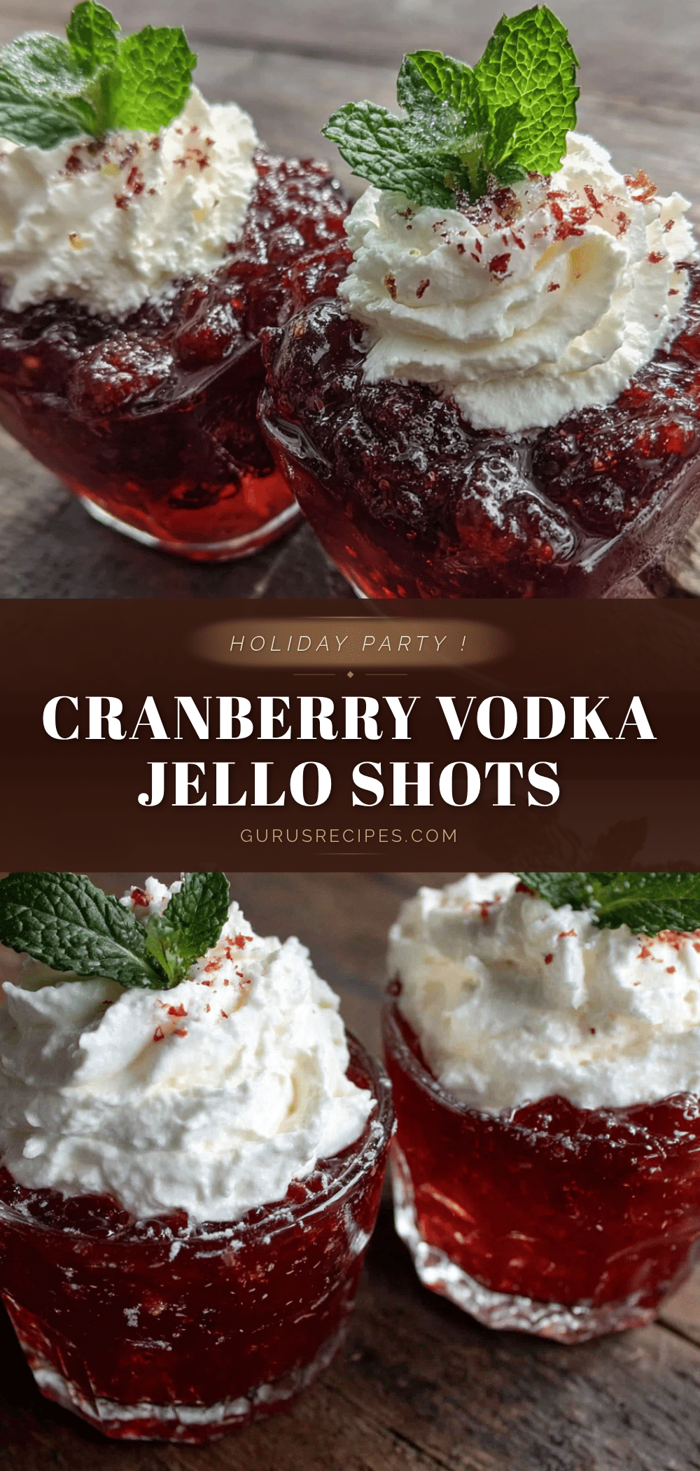cranberry vodka jello shots recipe