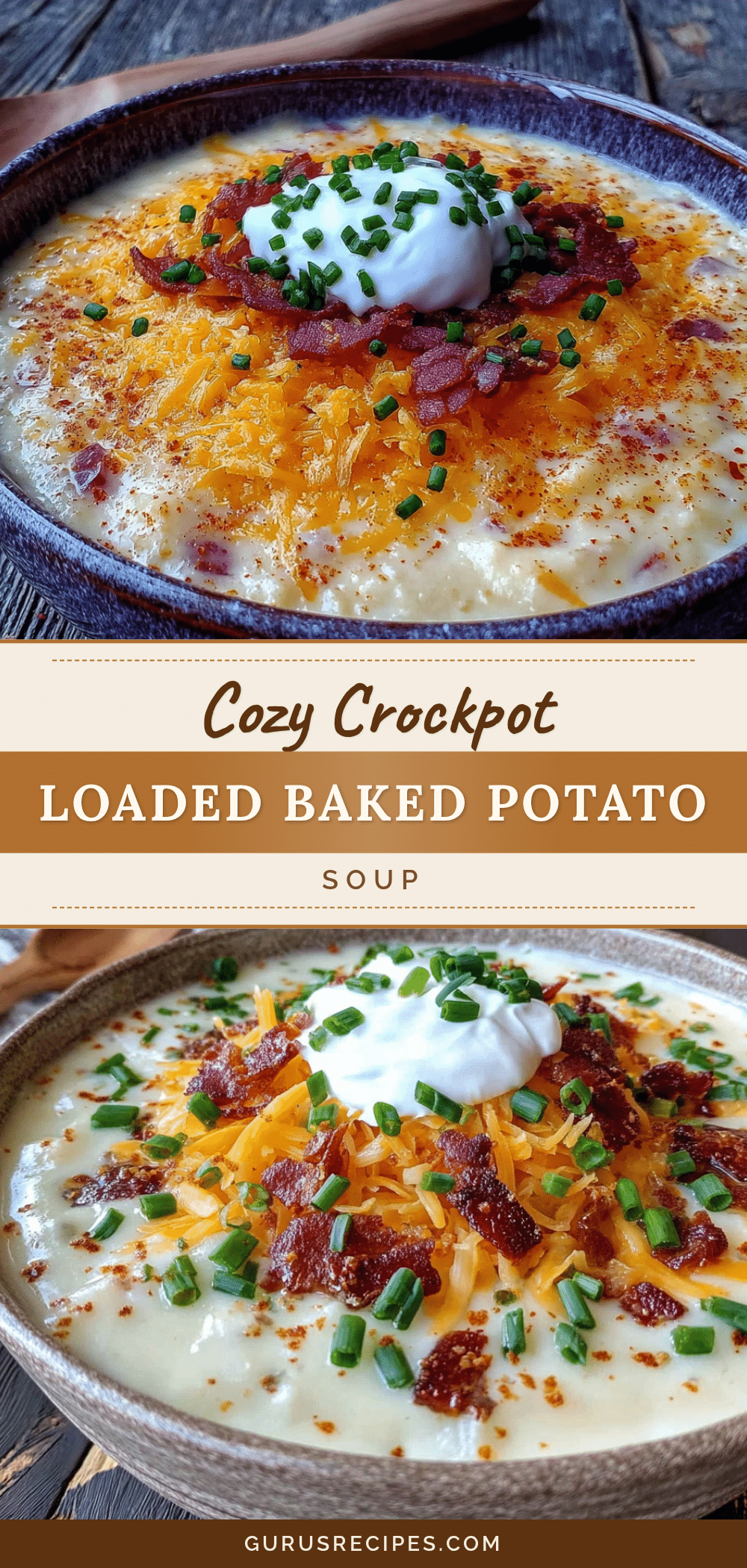 crockpot loaded baked potato soup recipe