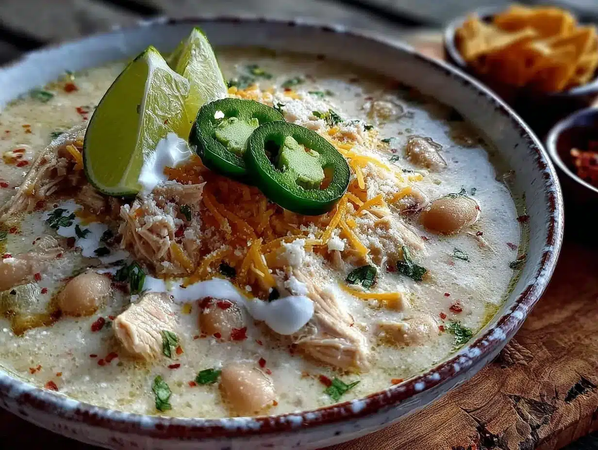 crockpot white chicken chili with green chiles preparation steps