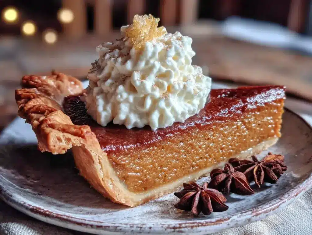 easy 4-ingredient classic pumpkin pie - featured image