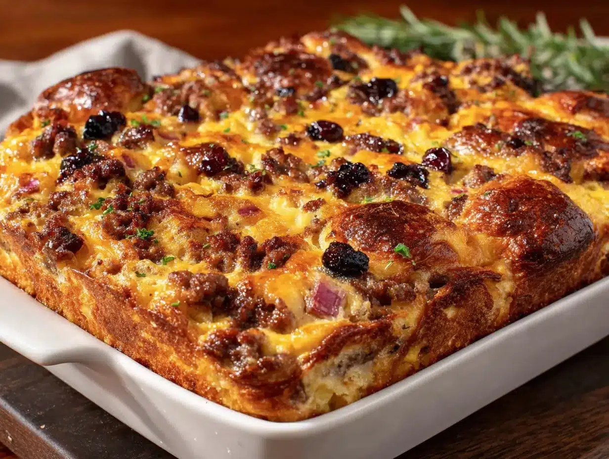easy make-ahead sausage breakfast casserole preparation steps