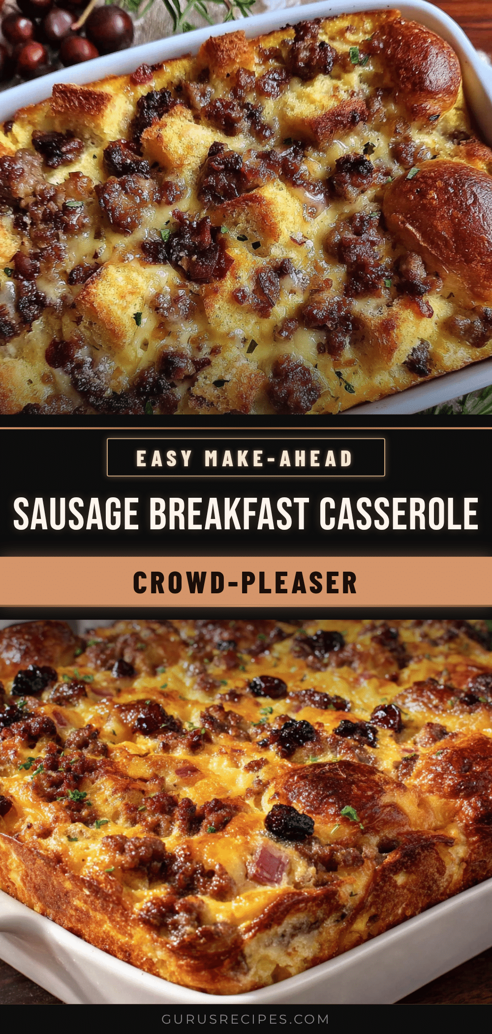 easy make-ahead sausage breakfast casserole recipe