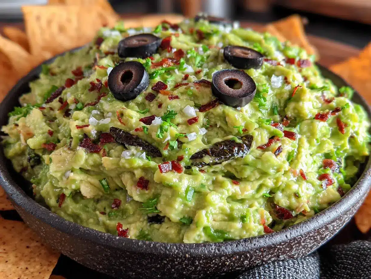 Frankenstein guacamole preparation steps