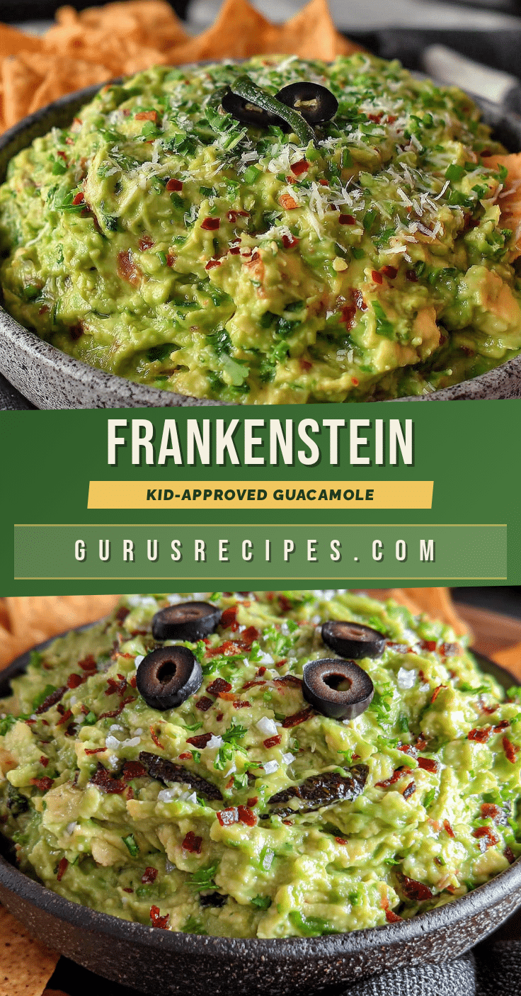 Frankenstein guacamole recipe
