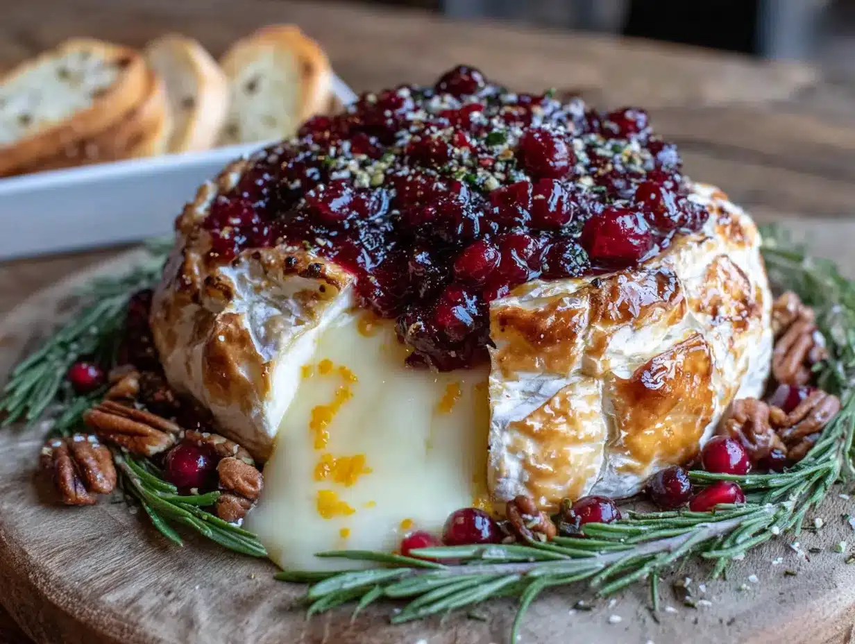 friendsgiving baked brie preparation steps