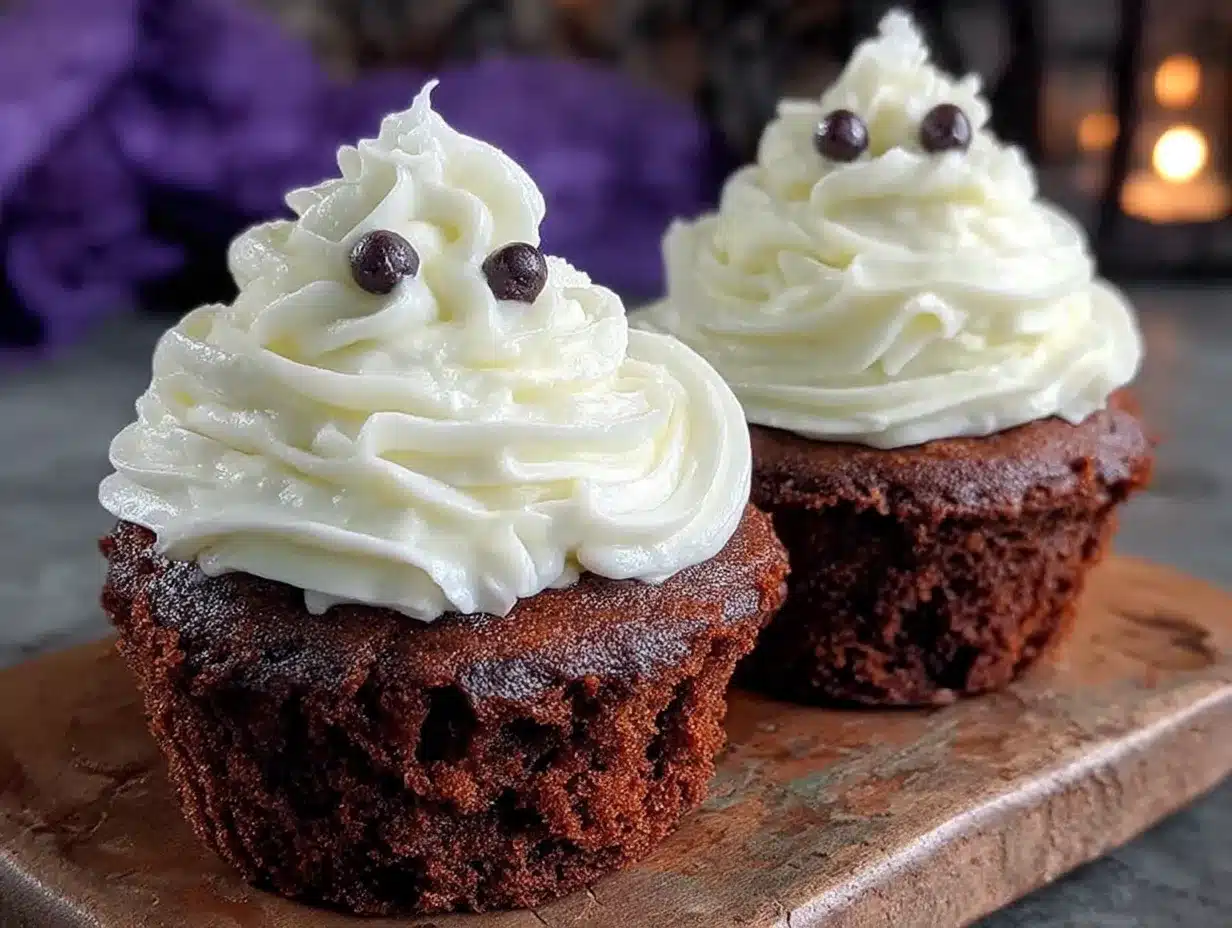 ghost cupcakes preparation steps