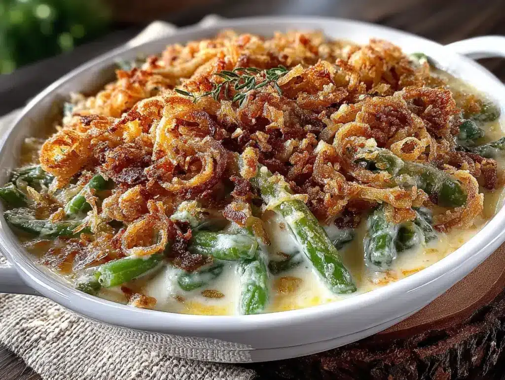 gluten-free green bean casserole - featured image
