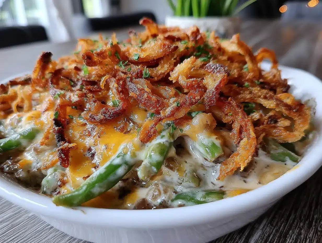 gluten-free green bean casserole preparation steps