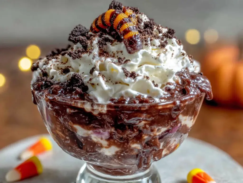 Halloween Oreo Dirt Cup Pudding - featured image