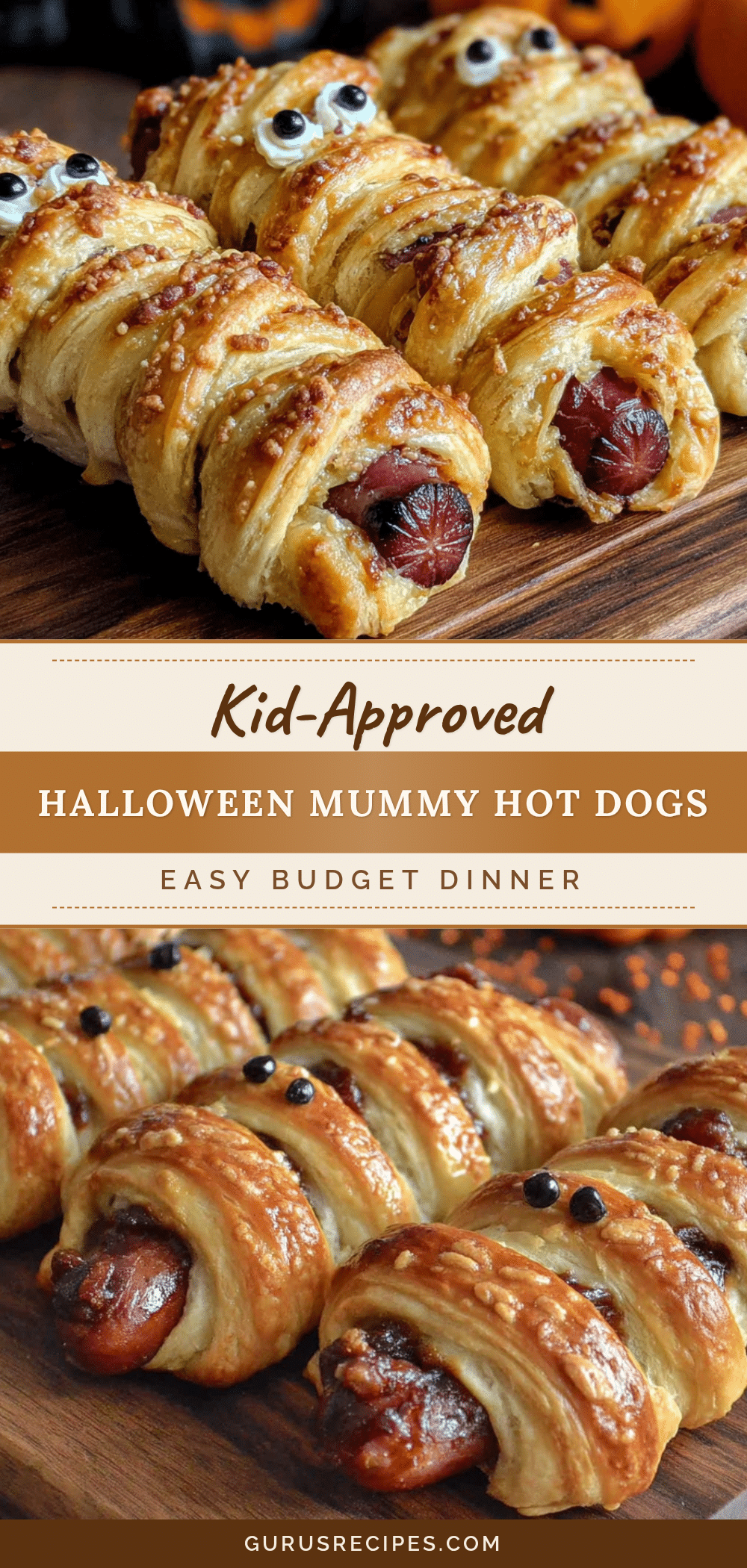 Kid-Approved Halloween Mummy Hot Dogs recipe