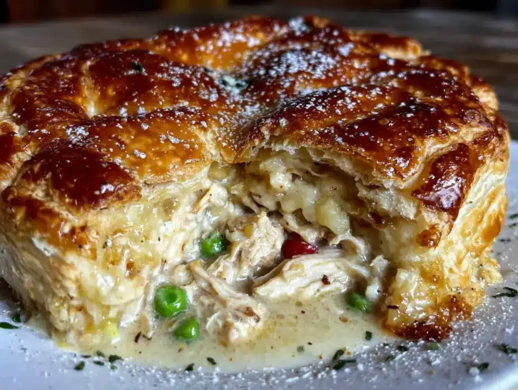 leftover turkey pot pie - featured image