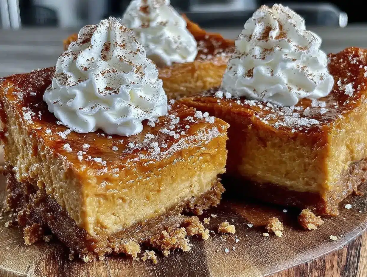 light pumpkin cheesecake bars preparation steps