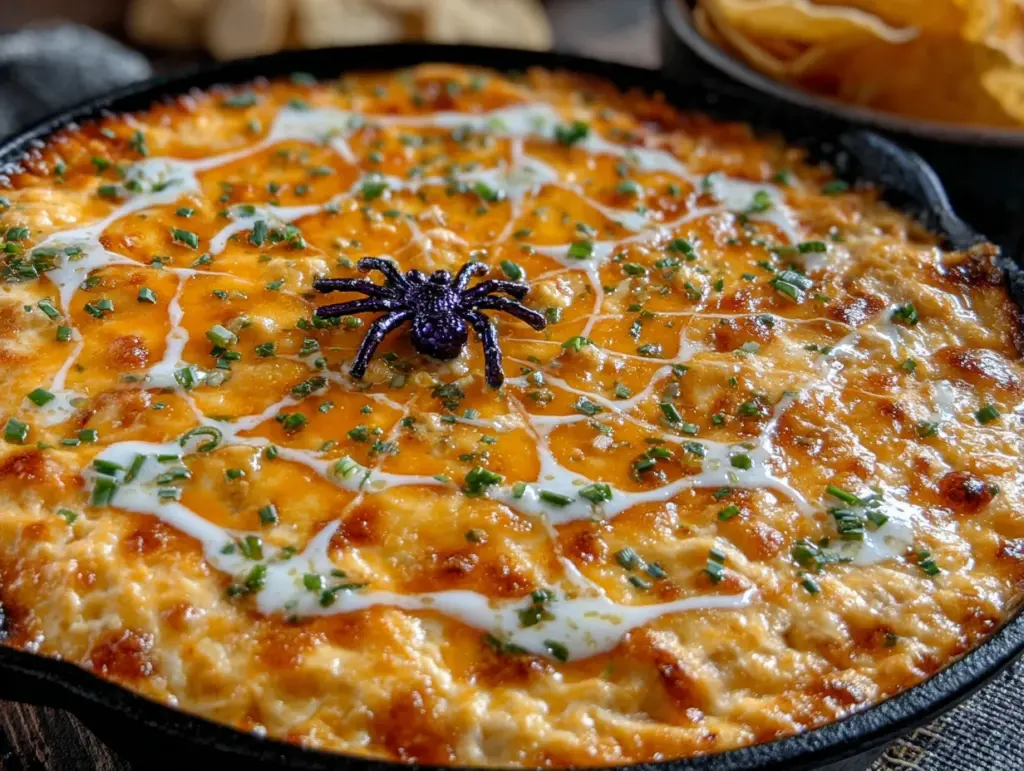lighter buffalo chicken dip - featured image