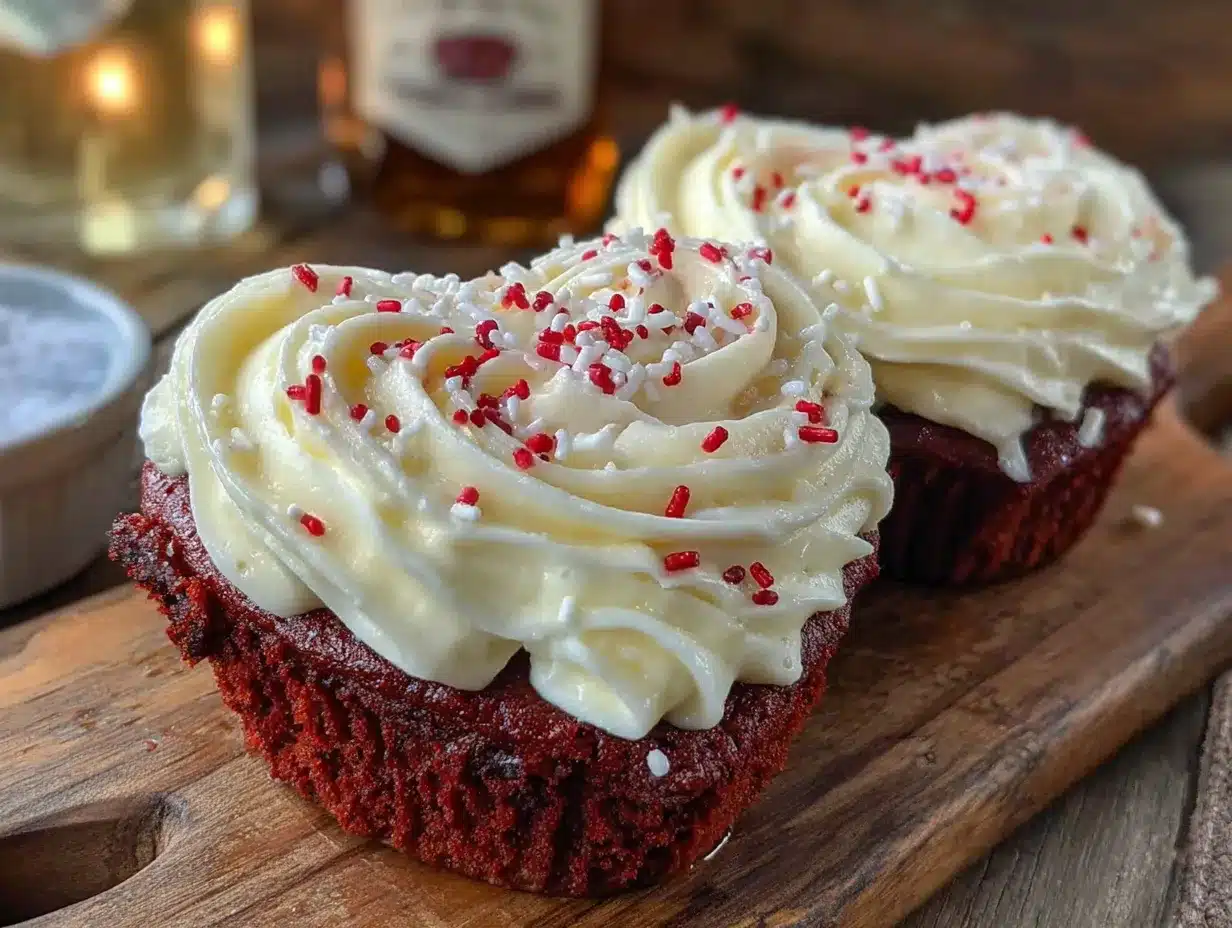 lighter red velvet cupcakes preparation steps