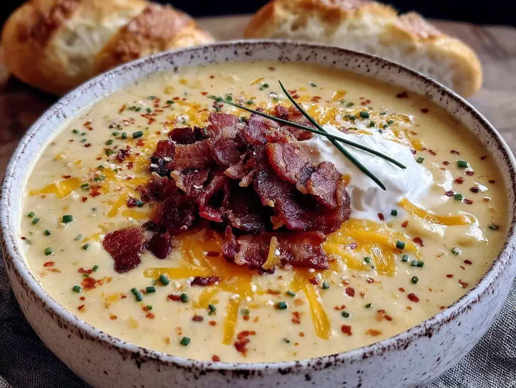 loaded baked potato soup - featured image
