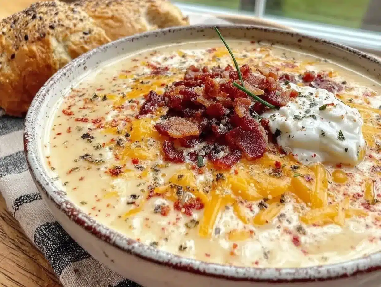 loaded baked potato soup preparation steps