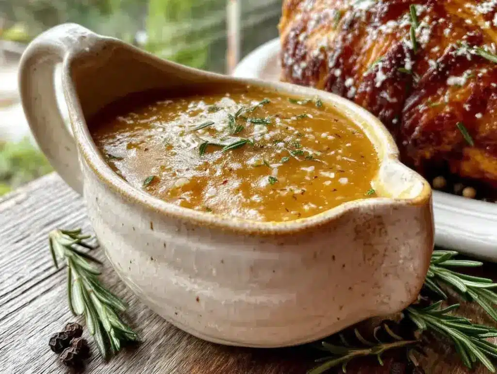 make-ahead turkey gravy - featured image