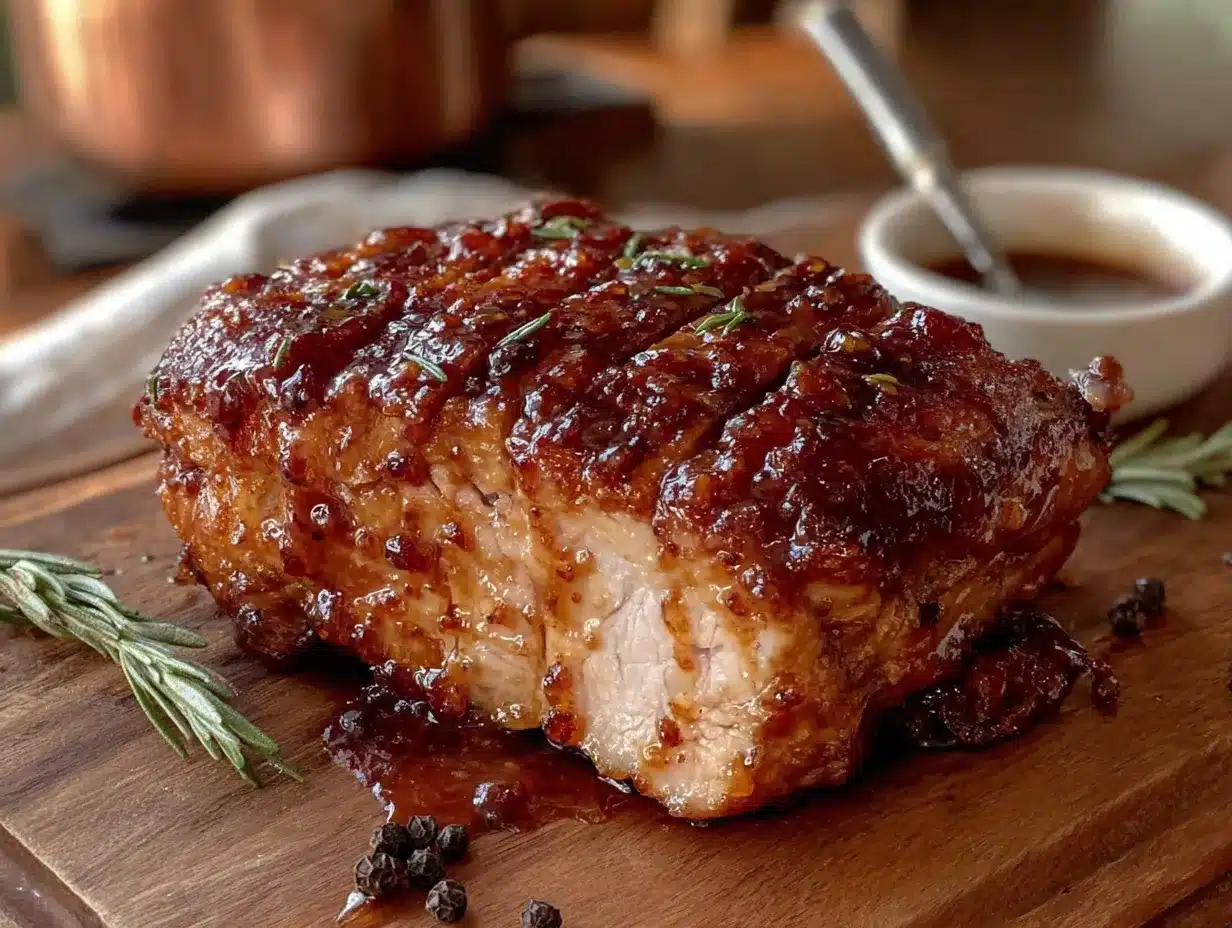 maple bourbon glazed turkey breast preparation steps