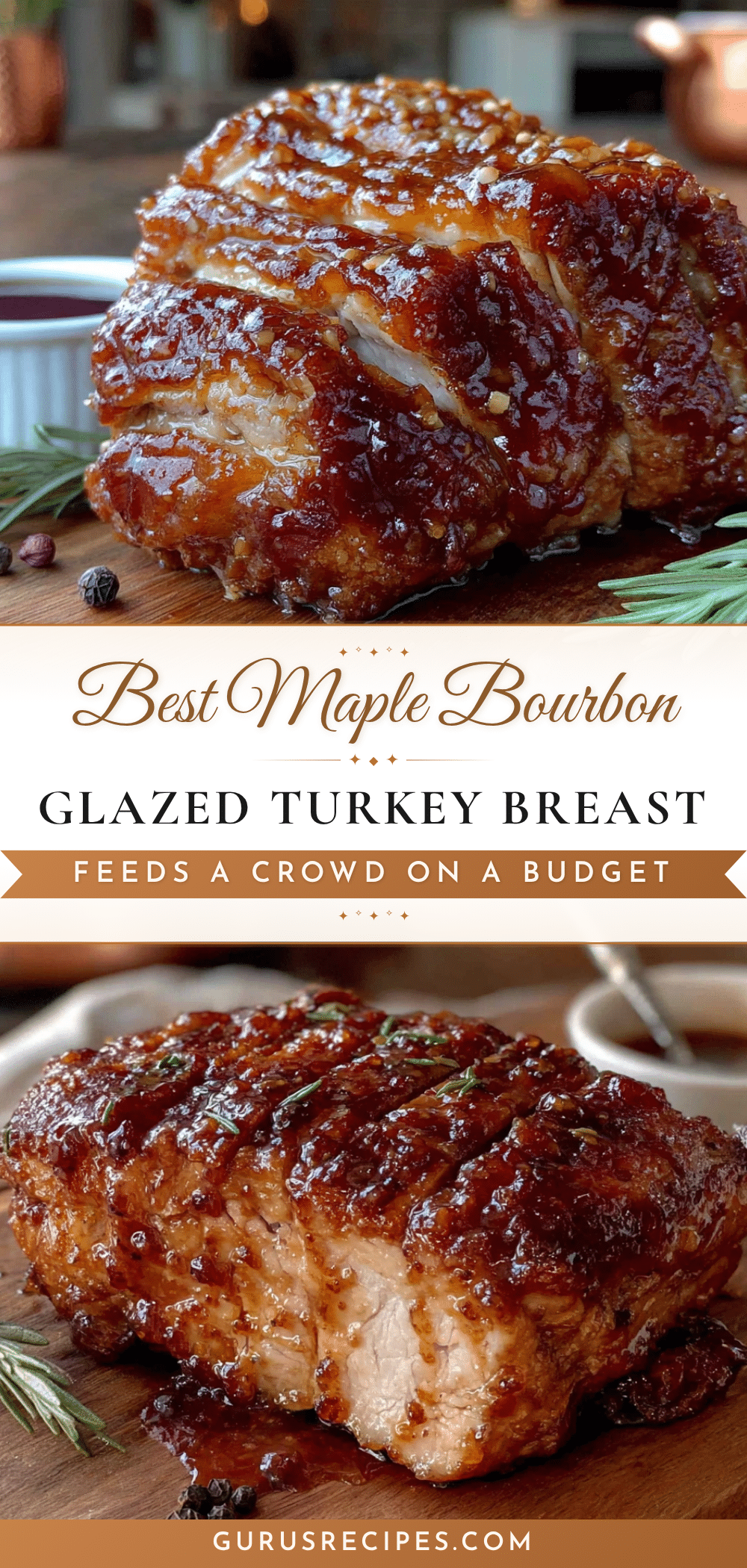 maple bourbon glazed turkey breast recipe