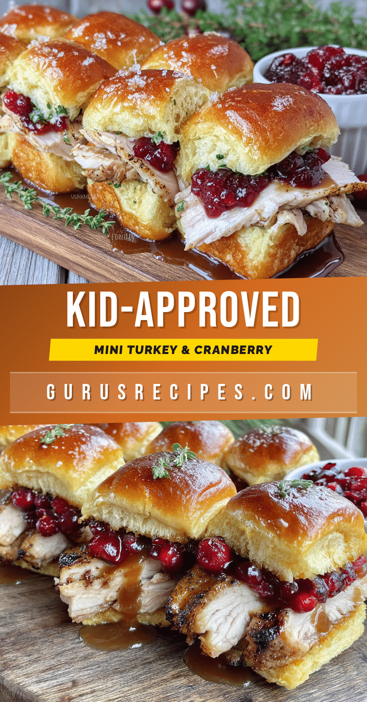 mini turkey cranberry sliders recipe