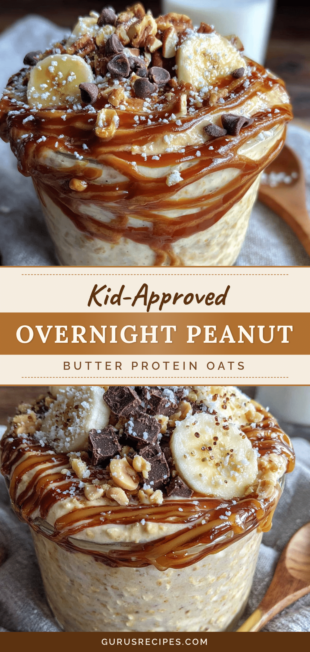 overnight peanut butter protein oats recipe