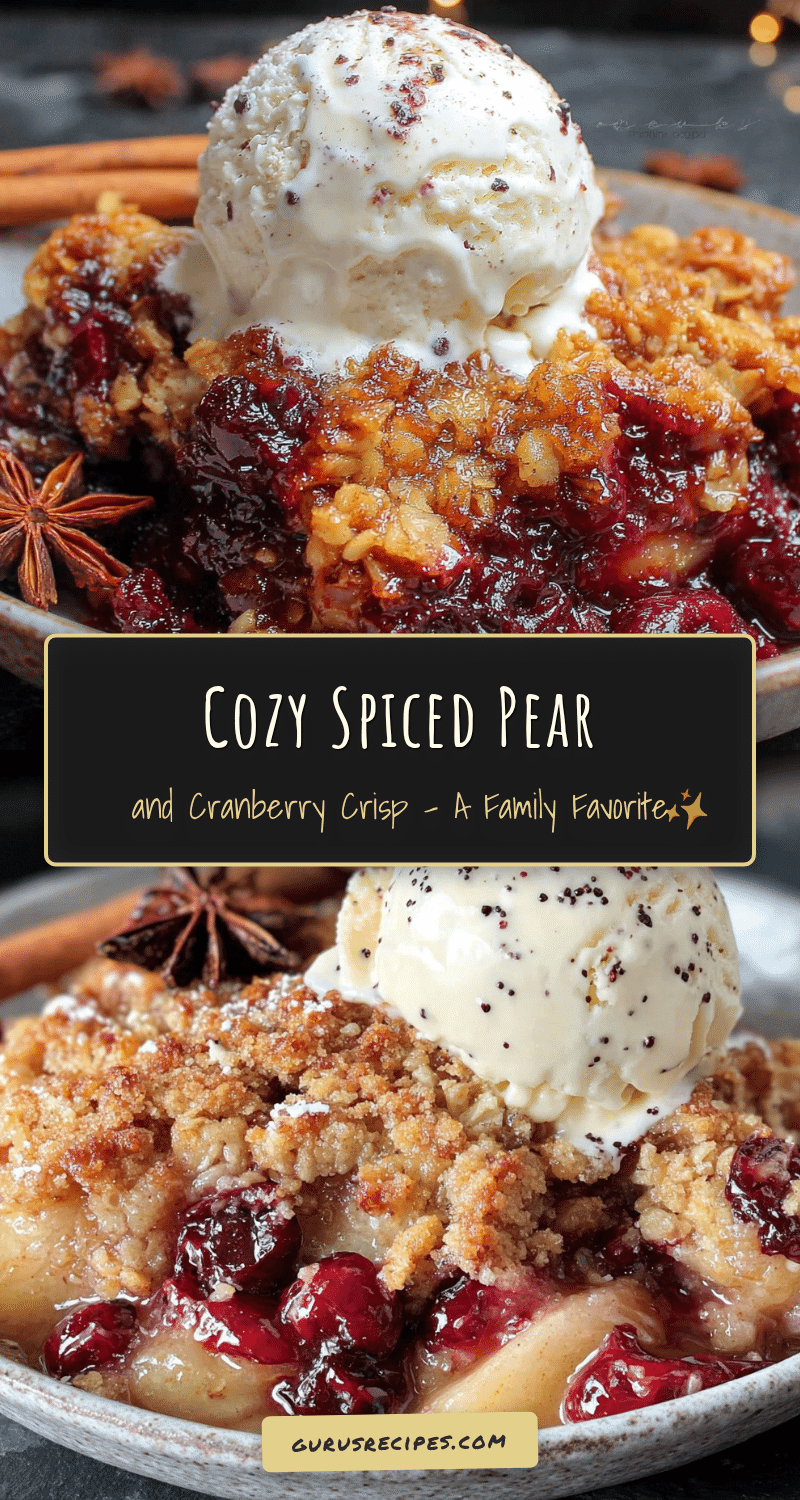 pear and cranberry crisp recipe
