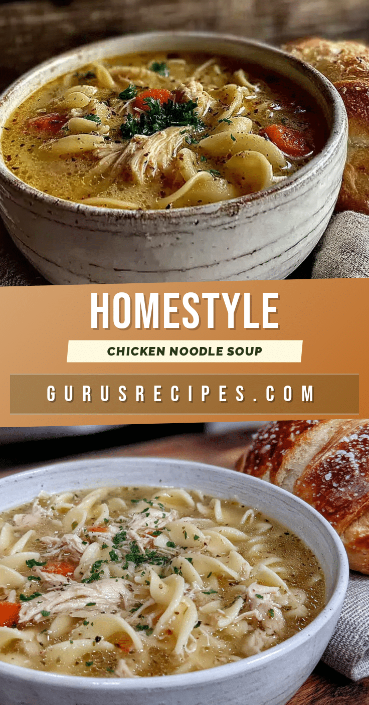 quick homestyle chicken noodle soup recipe