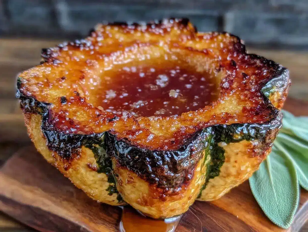 roasted acorn squash with maple butter glaze preparation steps