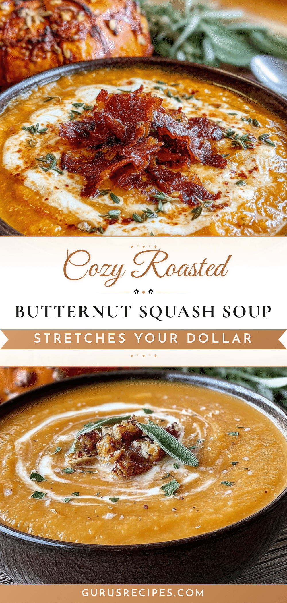 roasted butternut squash soup recipe