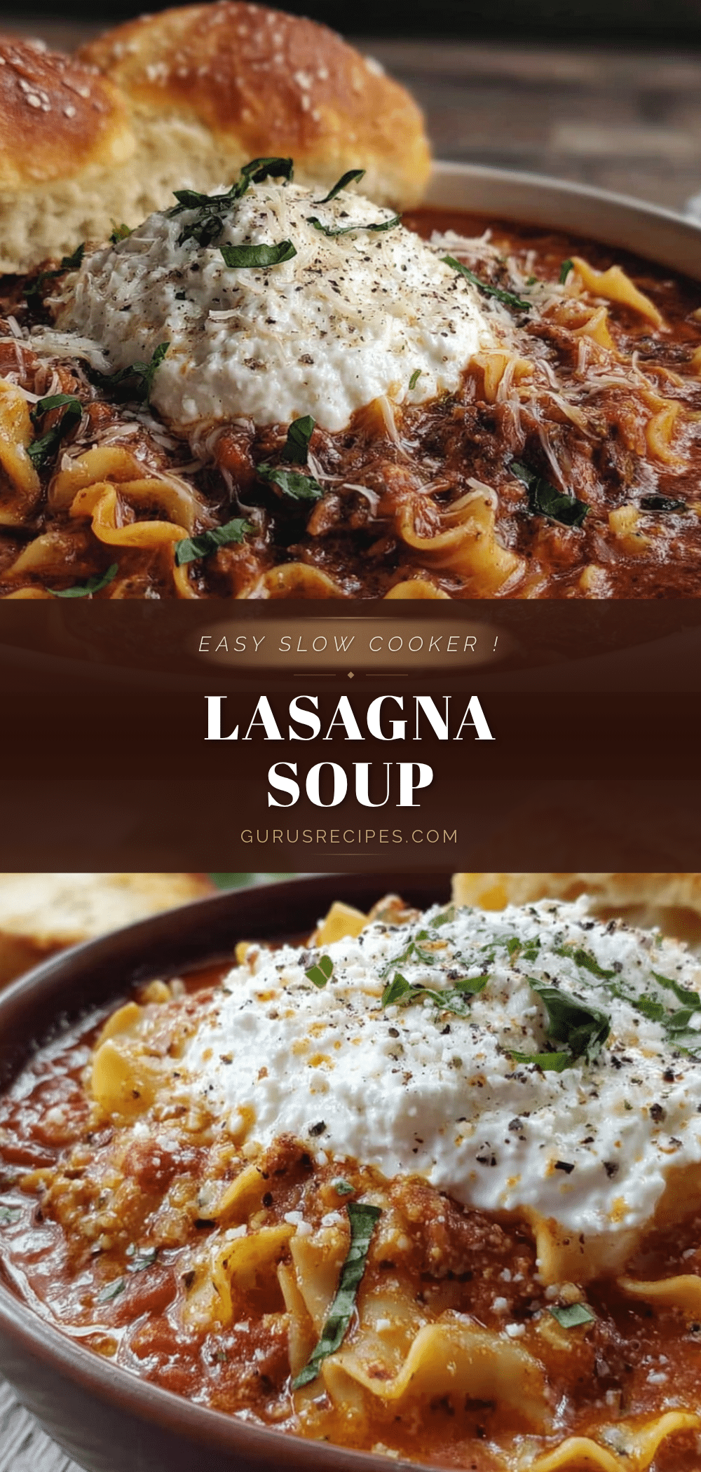 slow cooker lasagna soup recipe