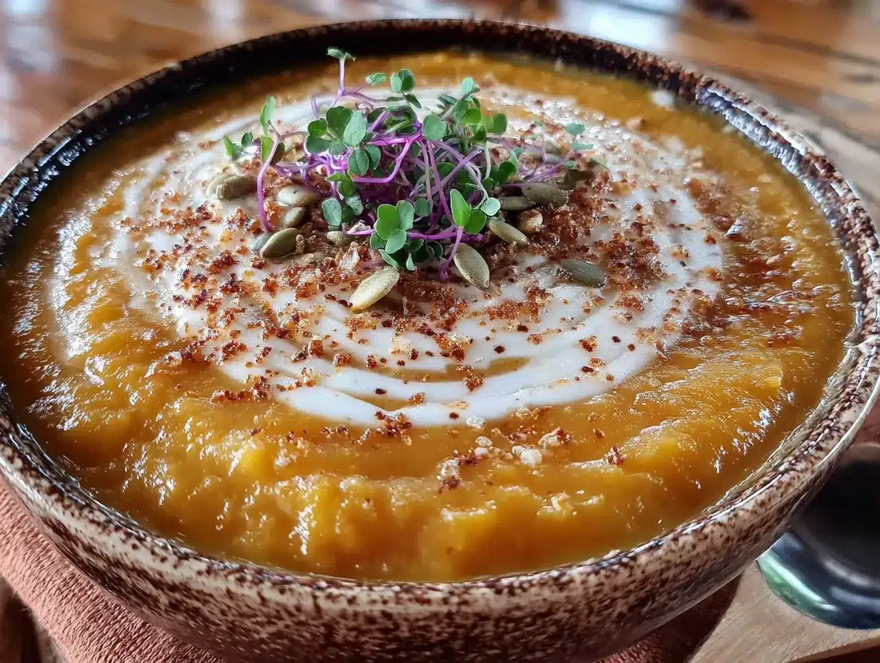 slow cooker pumpkin coconut soup preparation steps
