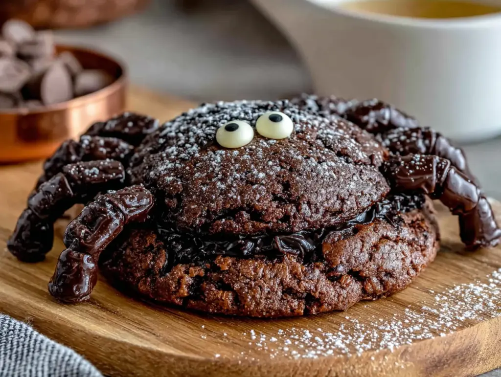 spider cookies with chocolate legs - featured image