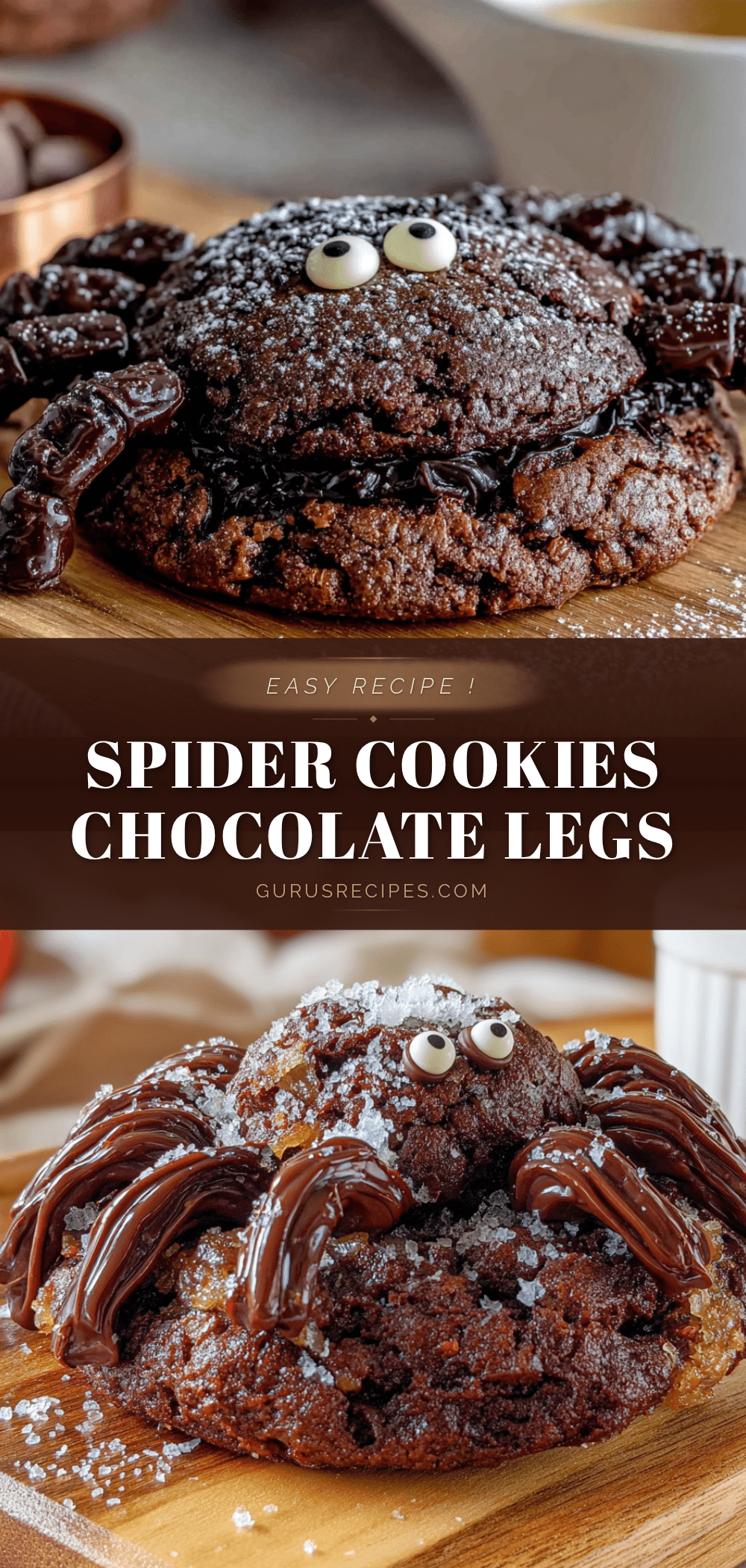 spider cookies with chocolate legs recipe