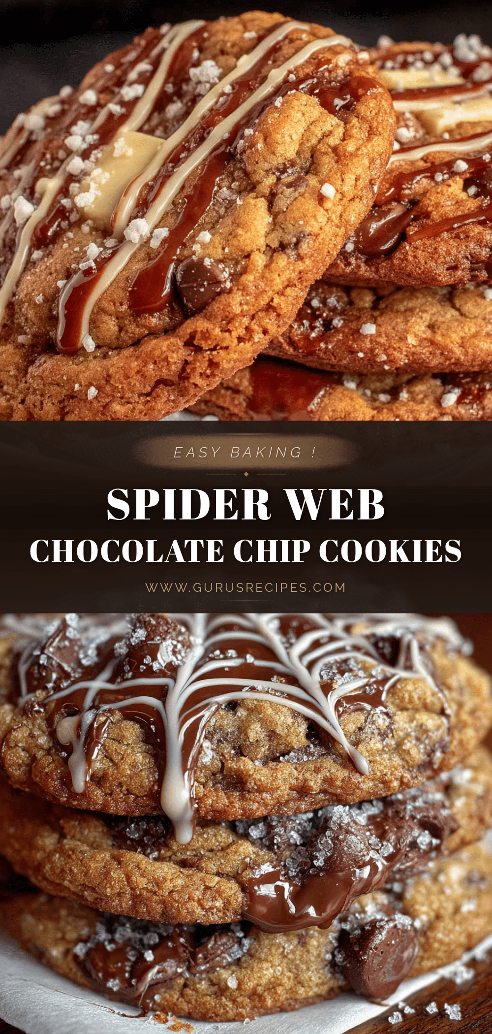 spider web cookies recipe