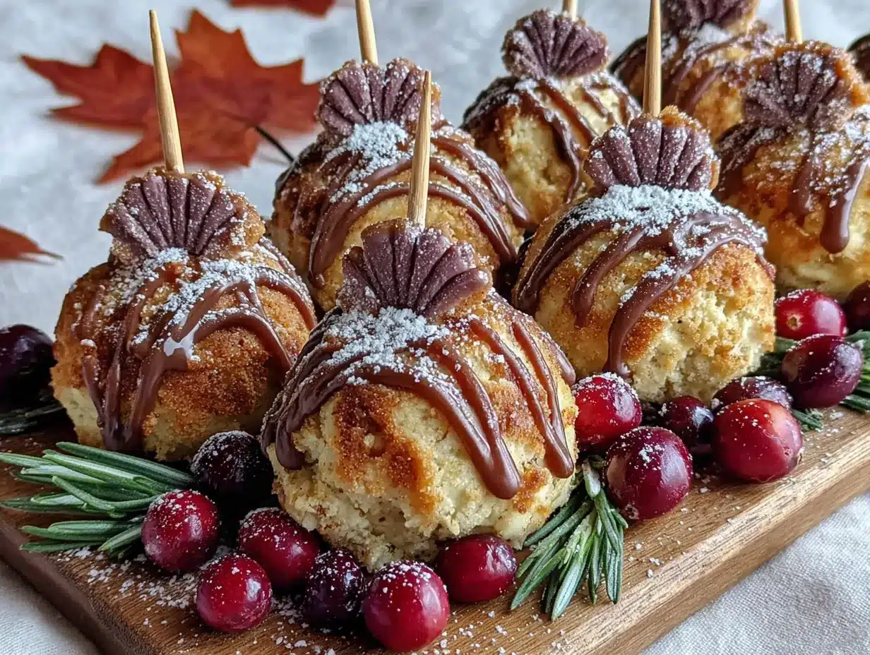 Thanksgiving turkey cake pops preparation steps