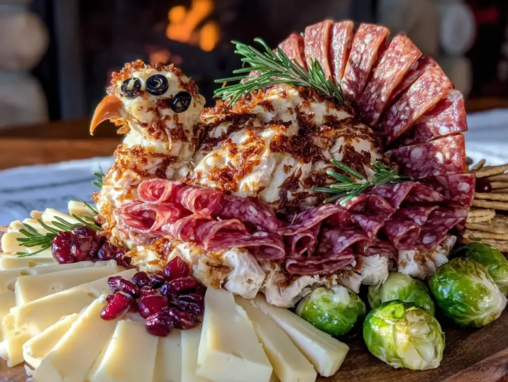 Thanksgiving Turkey Charcuterie Board - featured image