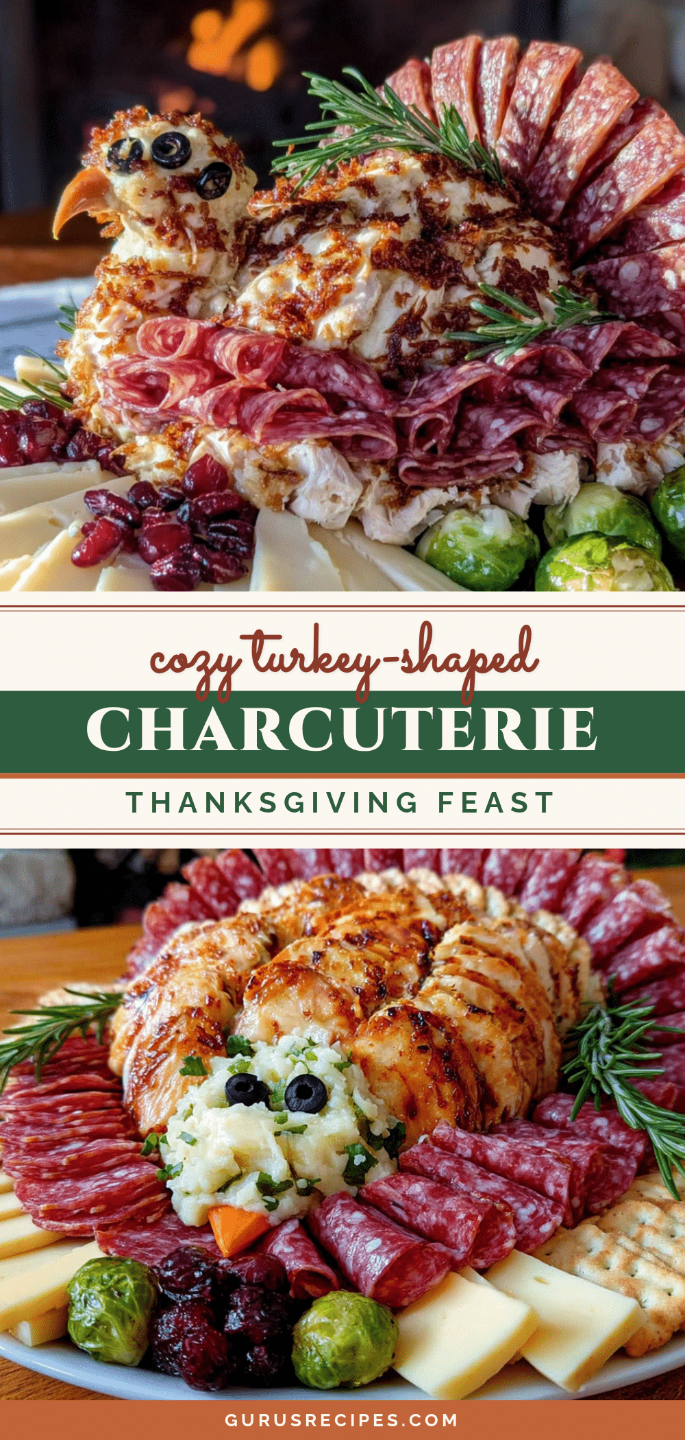 Thanksgiving Turkey Charcuterie Board recipe