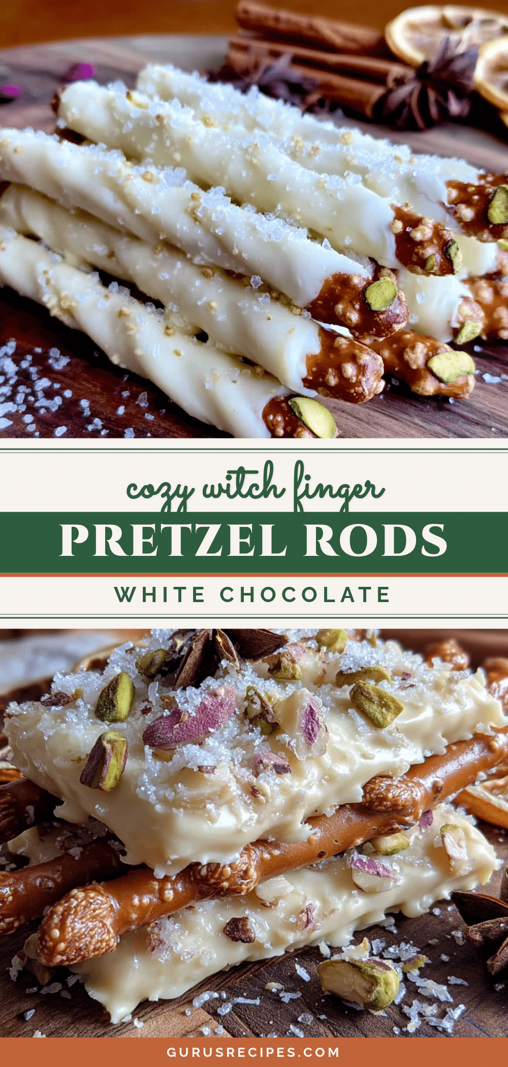witch finger pretzel rods recipe