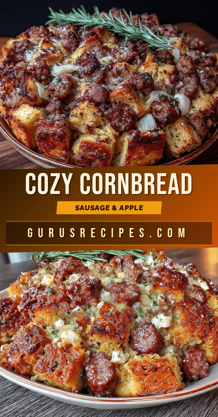 cornbread sausage stuffing with apples recipe