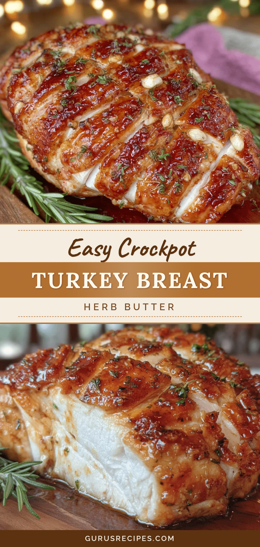 crockpot turkey breast with herb butter recipe
