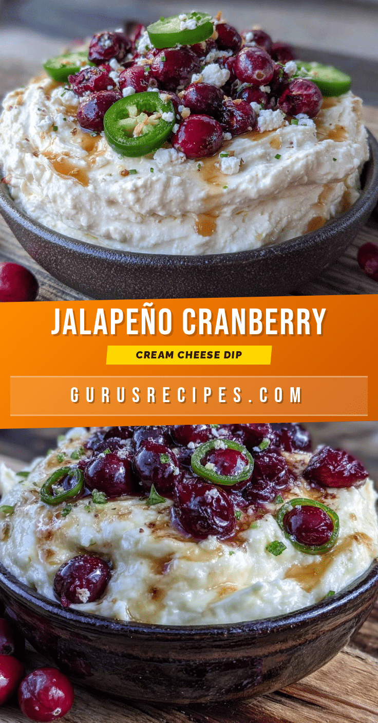 jalapeño cranberry cream cheese dip recipe