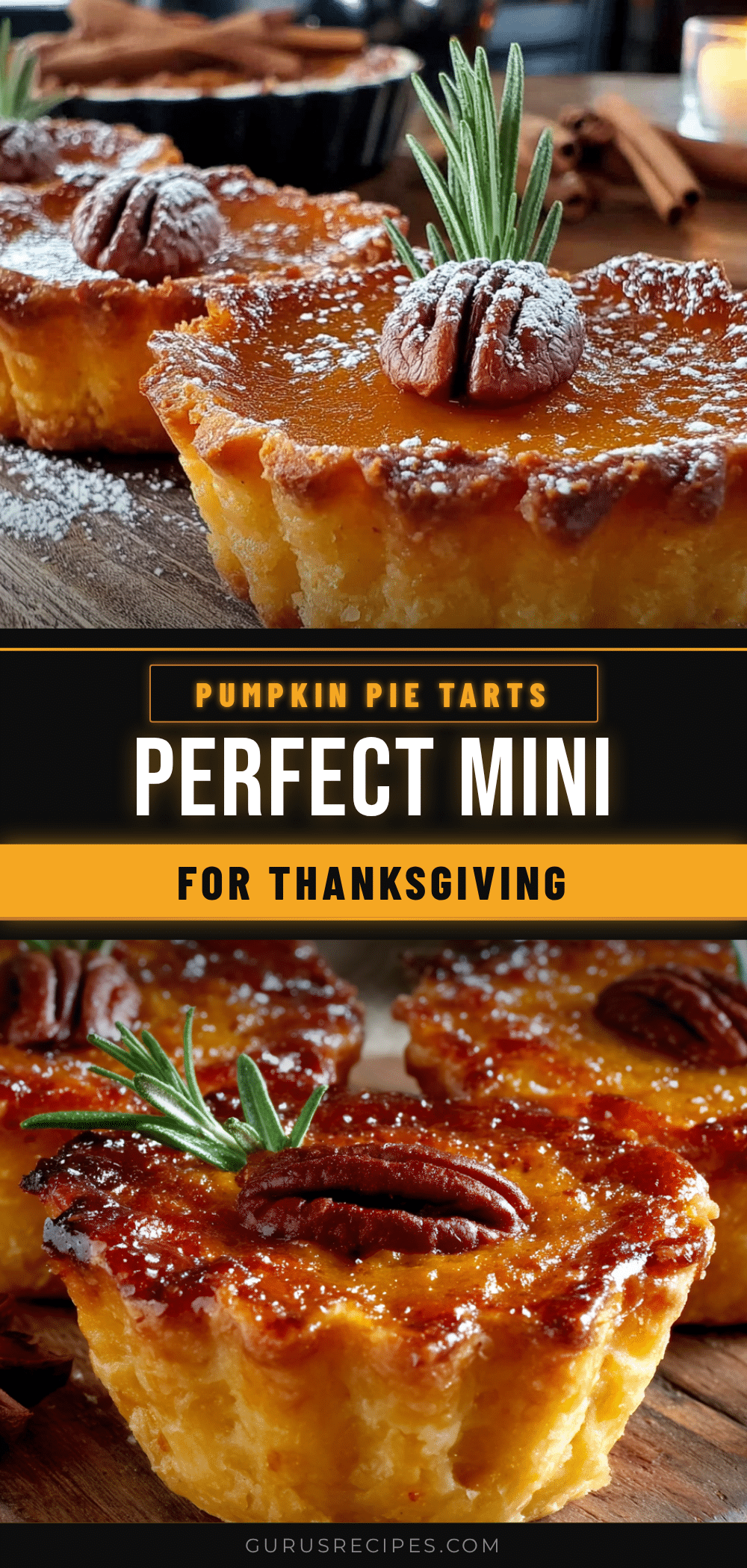 mini pumpkin pie tarts recipe